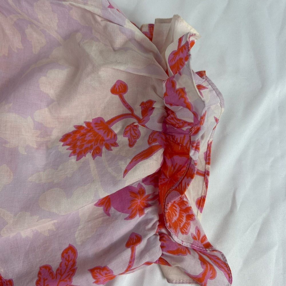 Premier Amour Womens Short Sleeve Floral Fit +‎ Flare Dress Pink Orange 16 NWT - Picture 12 of 13